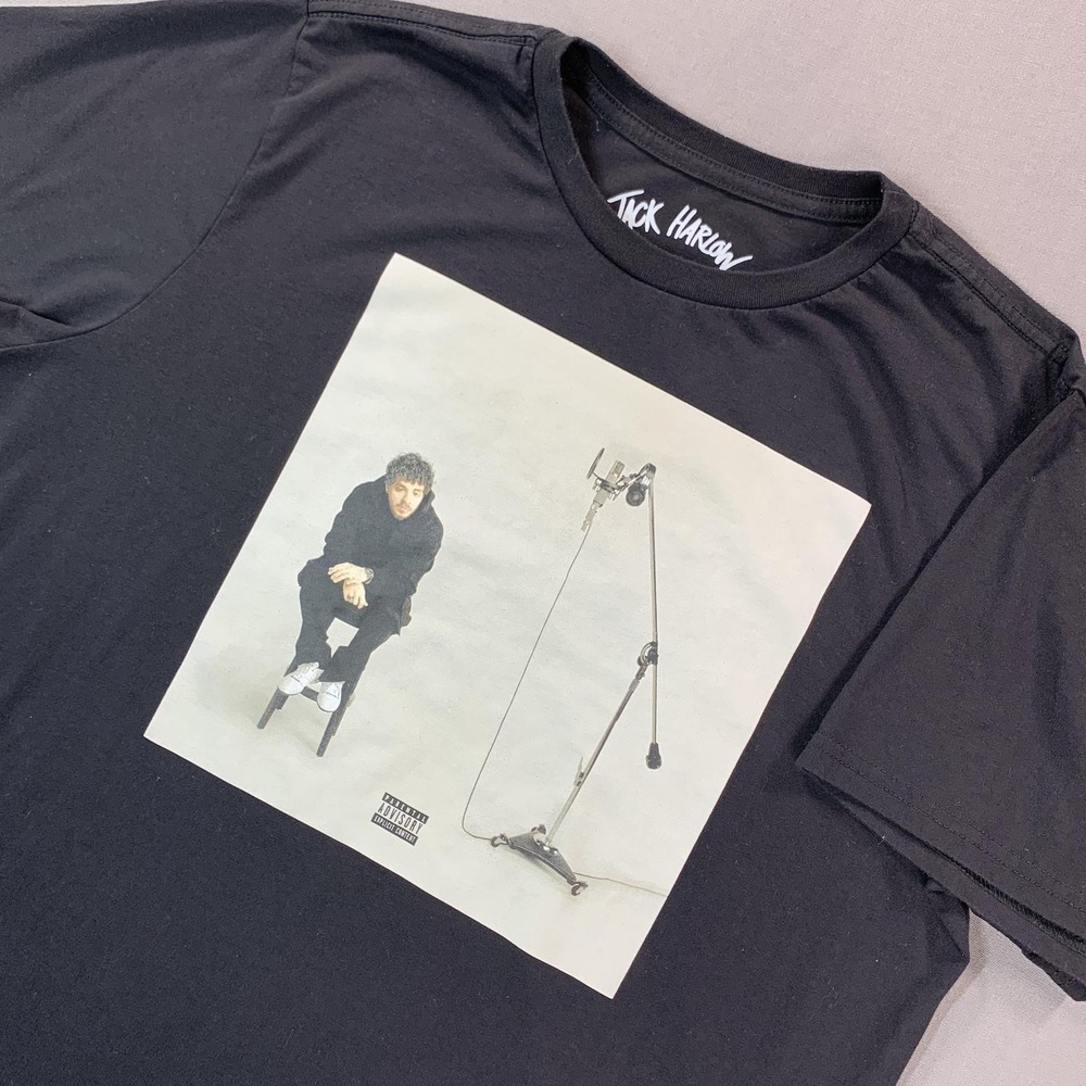 Jack Harlow Shirt Mens XL Black Album Cover Graphic Tee Rap Hip Hop Music